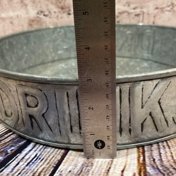 Galvanized‎ Drink/BeverageTray New without tags! - Picture 5 of 5